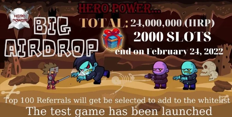 🚀 airdrop: Power Hero  💰 Giá trị: 24 triệu $ hrp