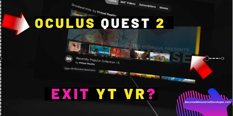 Comment quitter une partie sur oculus quest 2